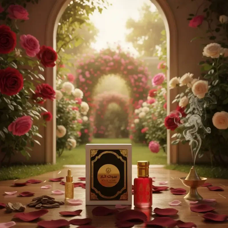 Queen of Roses – Ruh-e-Gulab Attar | 100% Natural Non-Alcoholic Rose Perfume Oil for Men & Women | Premium Roll-On Attar