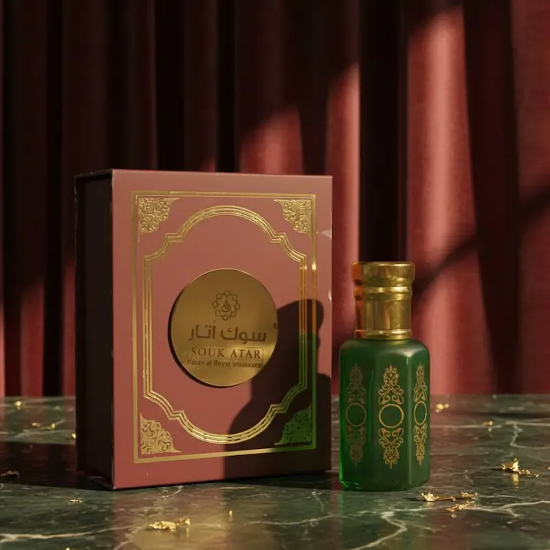 Ruh e Khus Attar – 100% Natural Non-Alcoholic Vetiver Roll-On Perfume Oil | Long-Lasting Cooling Unisex Fragrance for Men & Women