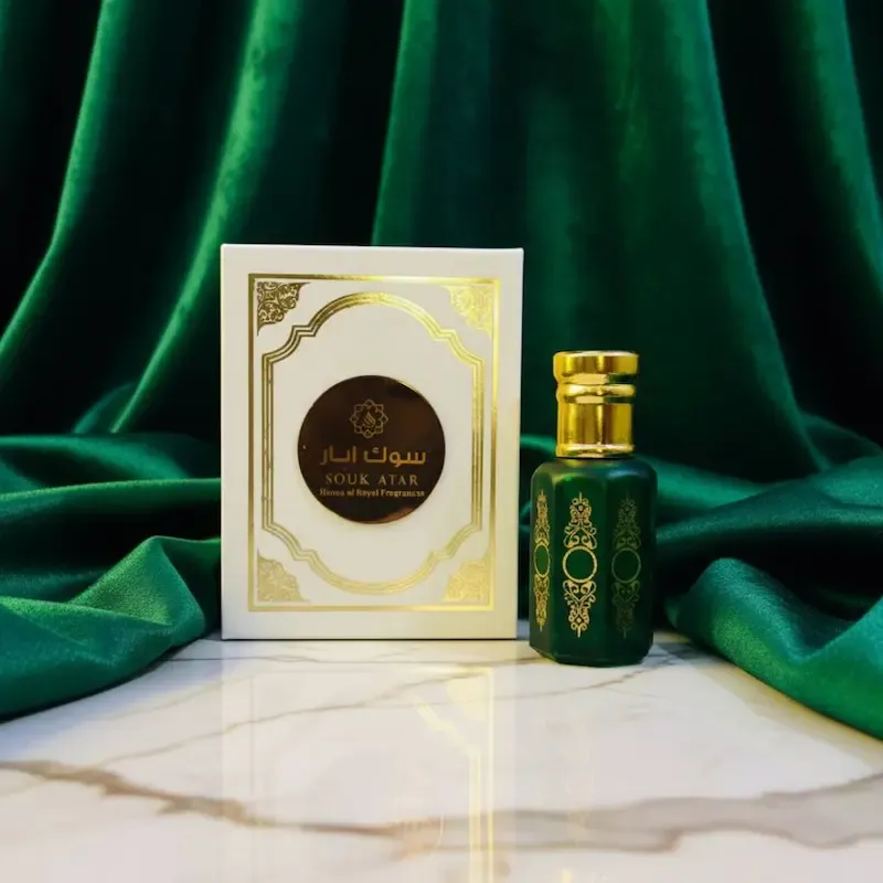 Ruh e Khus Attar – 100% Natural Non-Alcoholic Vetiver Roll-On Perfume Oil | Long-Lasting Cooling Unisex Fragrance for Men & Women